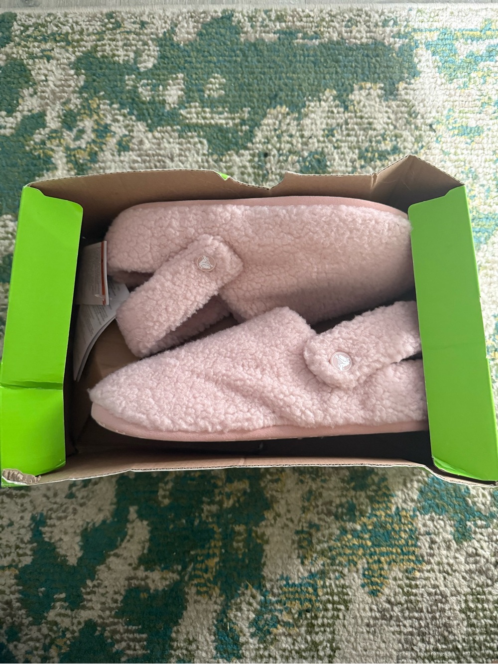 CROCS Cozy Pink Sherpa Slip-On Slippers